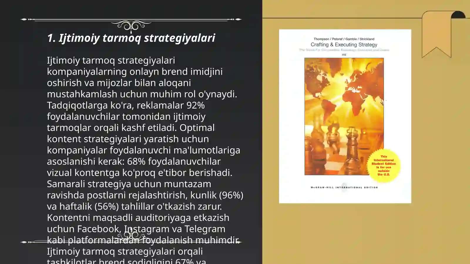 Ijtimoiy tarmoq strategiyalari 3