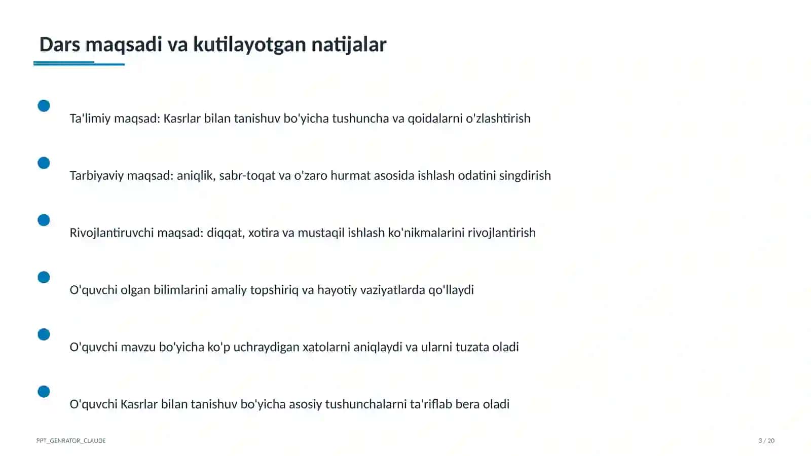 Kasrlar bilan tanishuv (4-sinf) 3