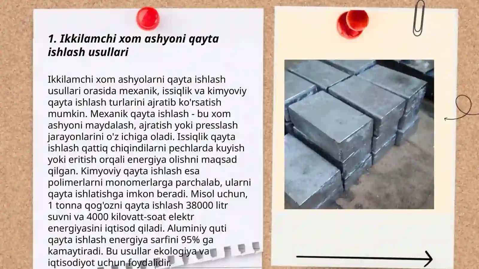 Qo’rg’oshin saqlovchi ikkilamchi xom ashyoni minorali pechlar 3