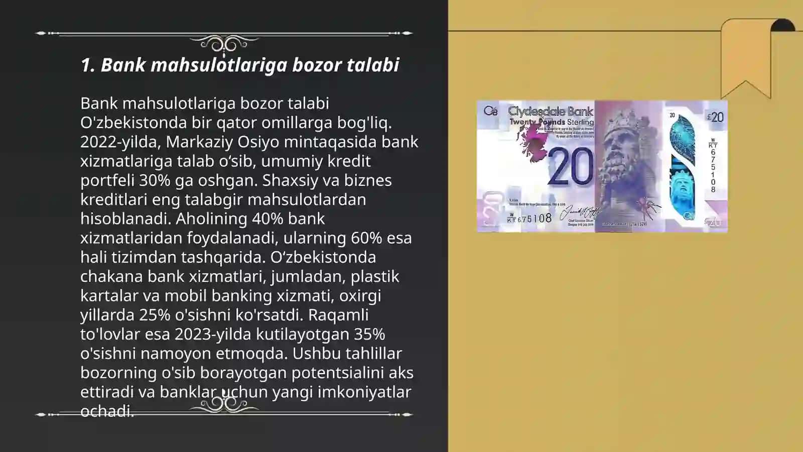 Bank mahsulotlariga talab va uni shakllantirish omillari 3