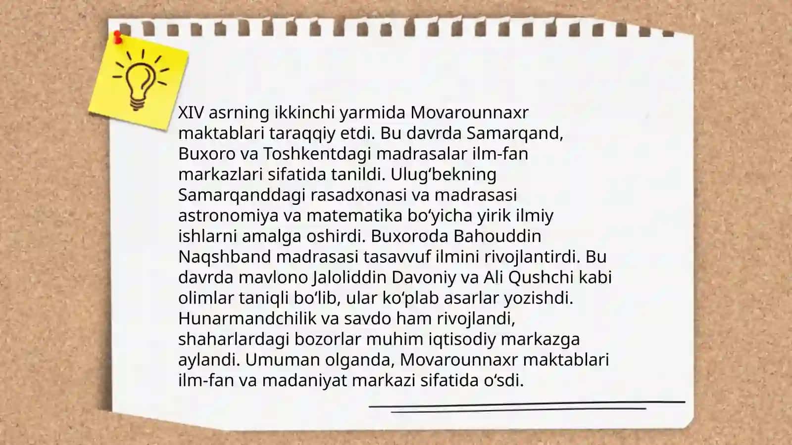 Tarbiya va maktab rivojlanishi XIV-XVI asrdagi Movarounnaxrda 3