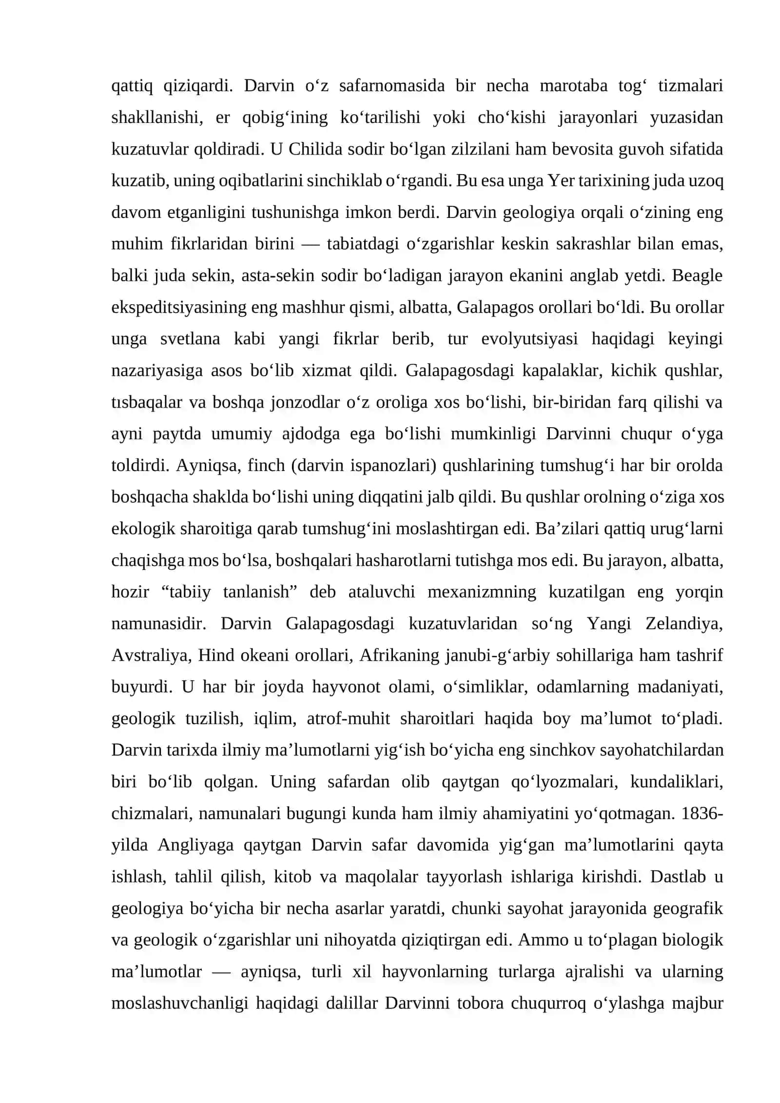 CHARLES DARWINNING HAYOTI VA ILMIY FAOLIYATI 3