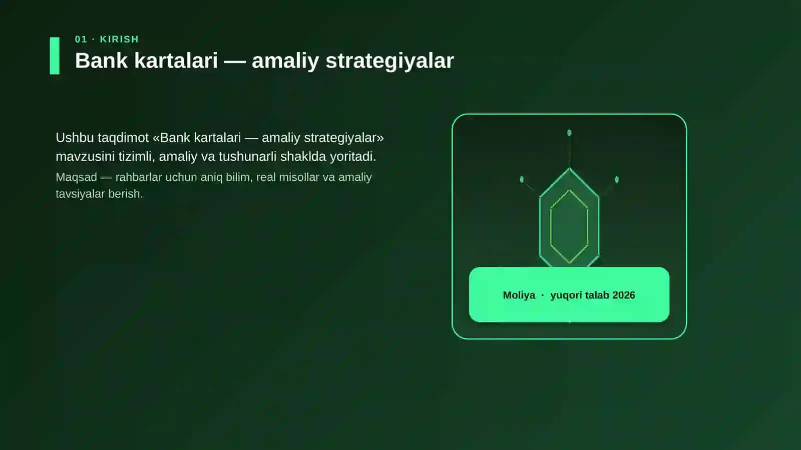Bank kartalari — amaliy strategiyalar 3