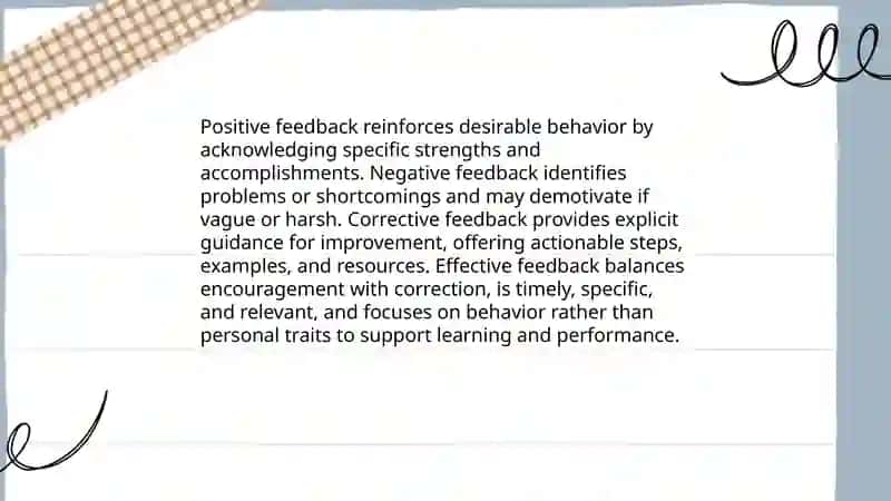 Feedback 3