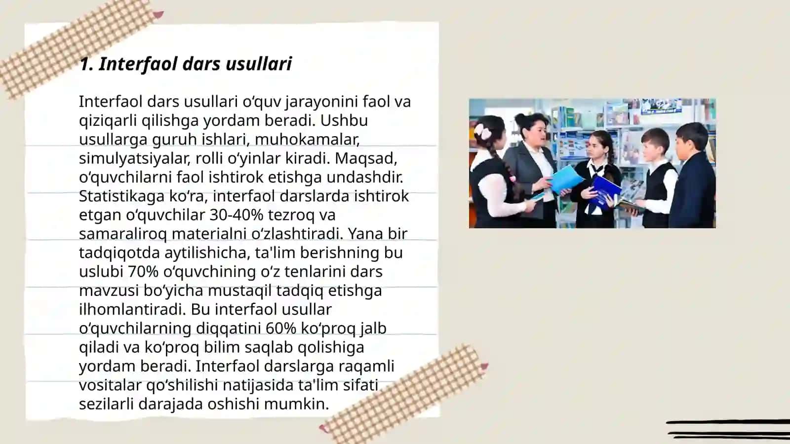 Interfaol dars usullari 3