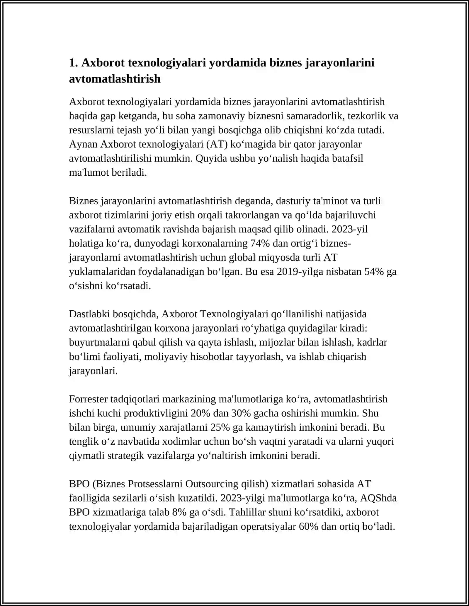 TADBIRKORLIKDA AXBOROT TEXNOLOGIYALARNING O'RNI 3
