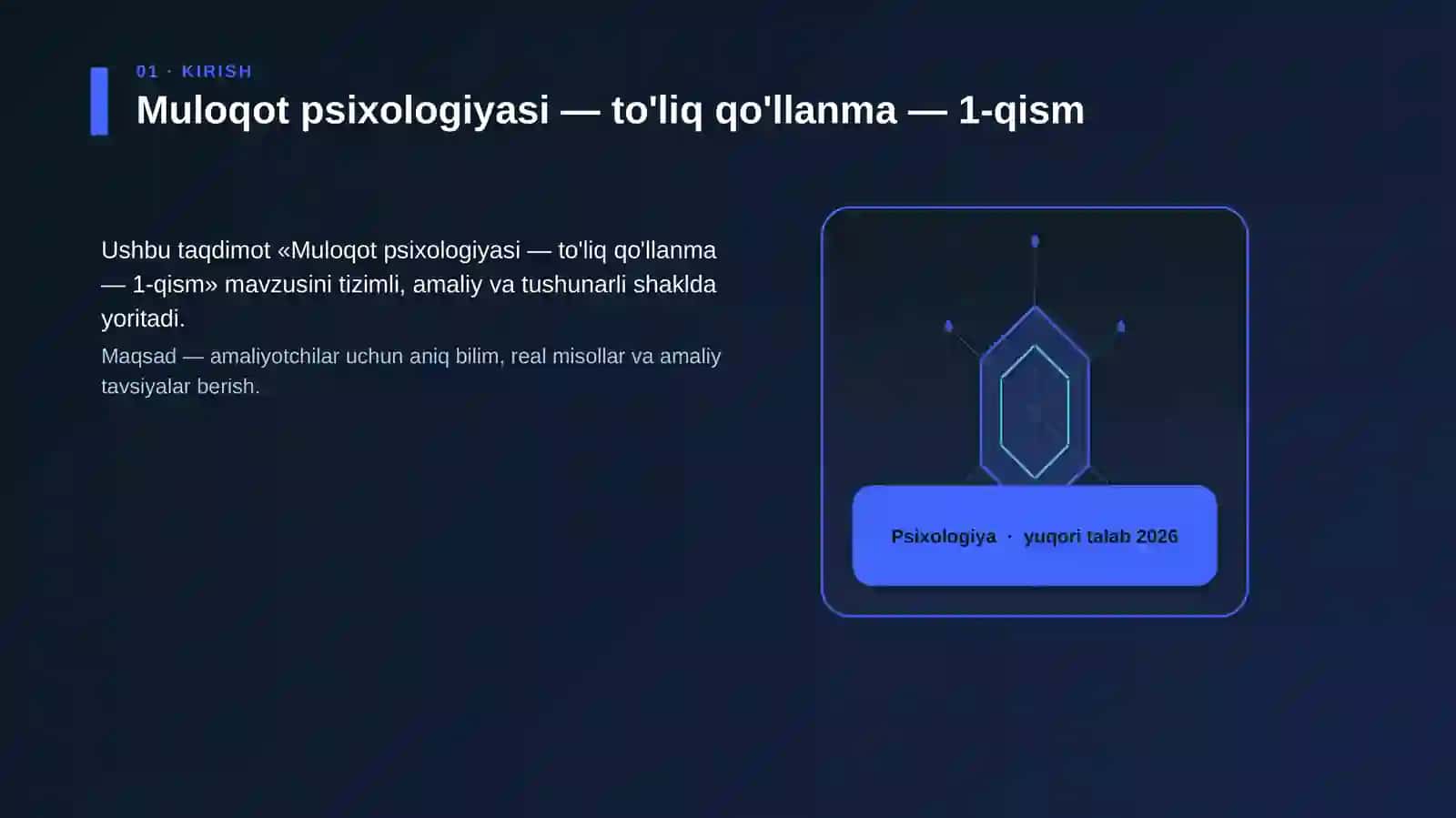 Muloqot psixologiyasi — to'liq qo'llanma — 1-qism 3