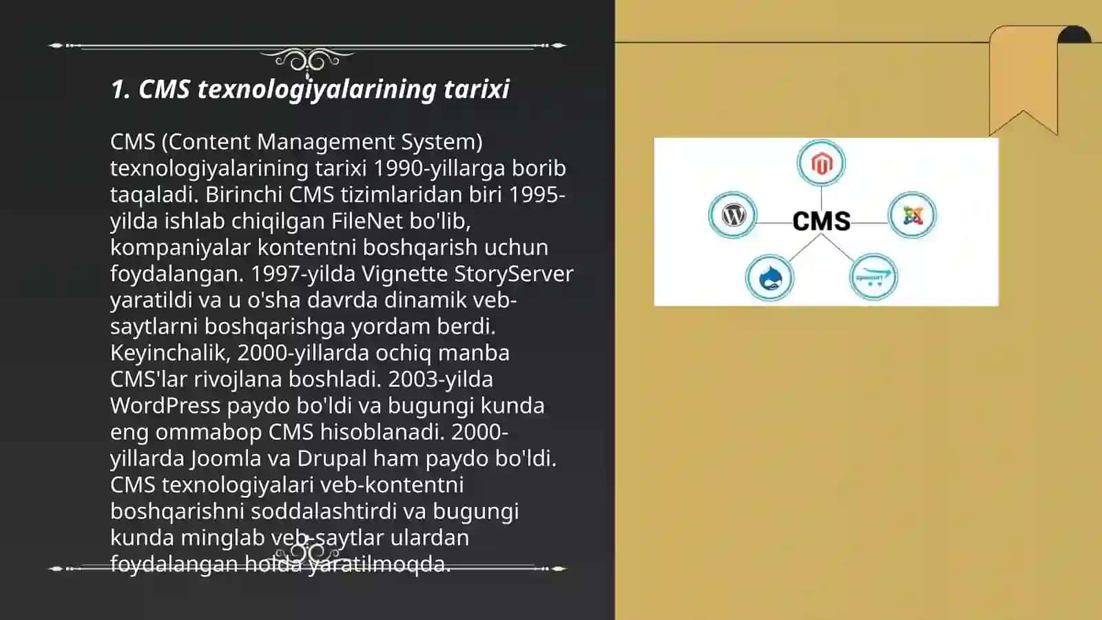 CMS texnologiyasi 3