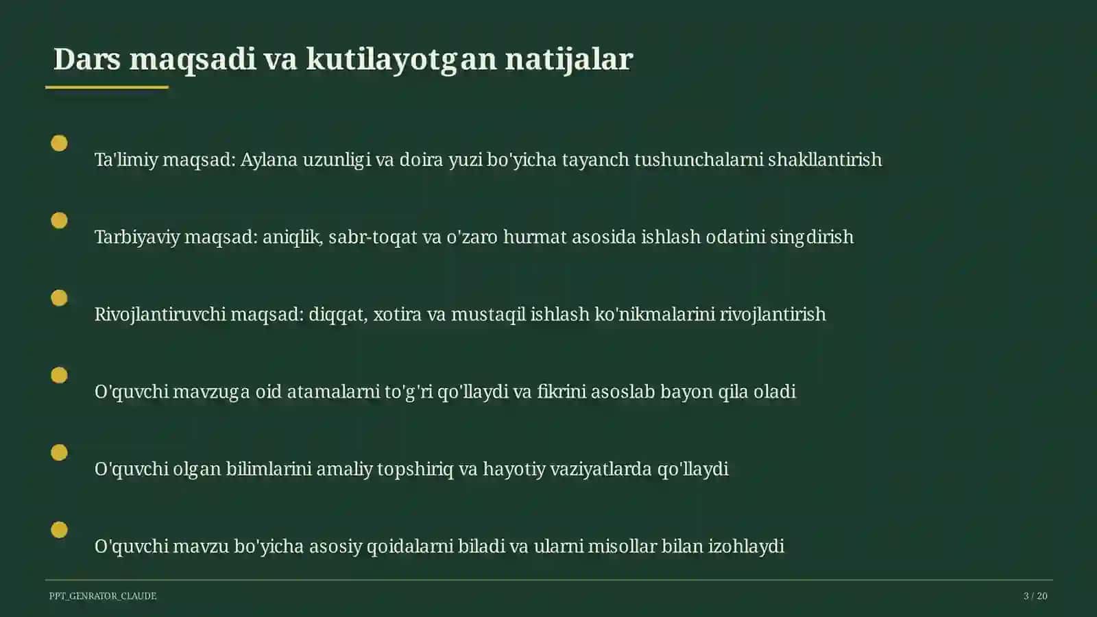 Geometriya (7–11) — metodik birlashma uchun 3