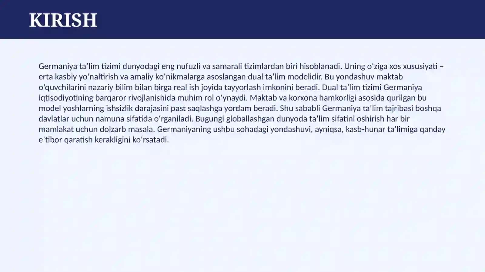 GERMANIYA TA'LIM TIZIMI 3
