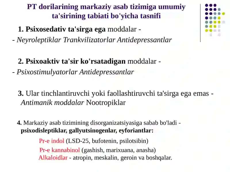 Psixotrop moddalar 3