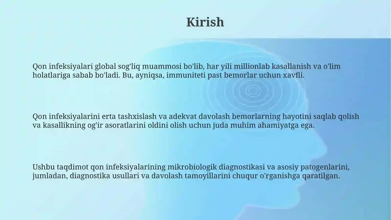 Qon infeksiyalari: mikrobiologik diagnostika va asosiy patagenlar 3