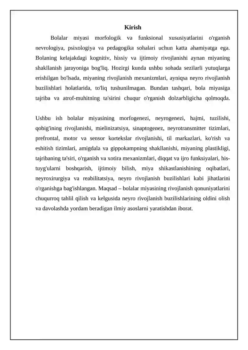 Bolalarda bosh miyaning morfologik va funksional hususiyatlari 3