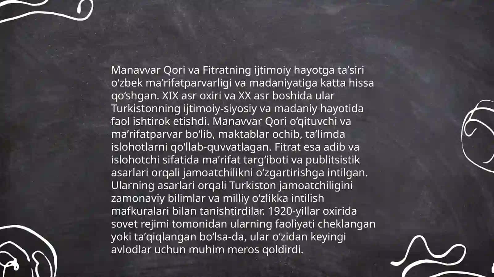 Manavvar Qori va Fitratning ijtimoiy hayotga taʼsiri 3