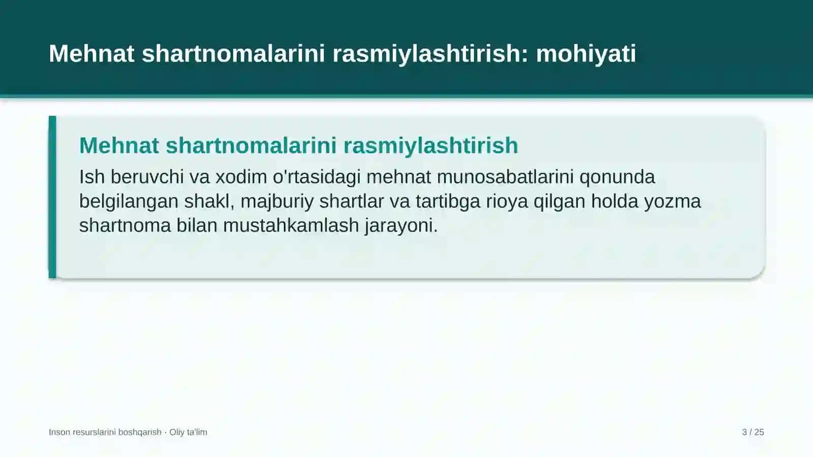 avtomobilsozlik sanoatida mehnat shartnomalarini rasmiylashtirish 3656 3
