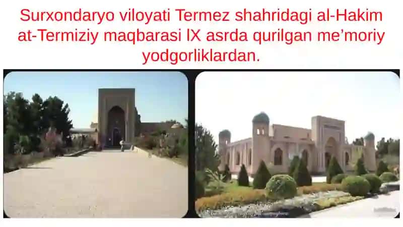 Al-Hakim At-Termiziу ziуoritgohi 3