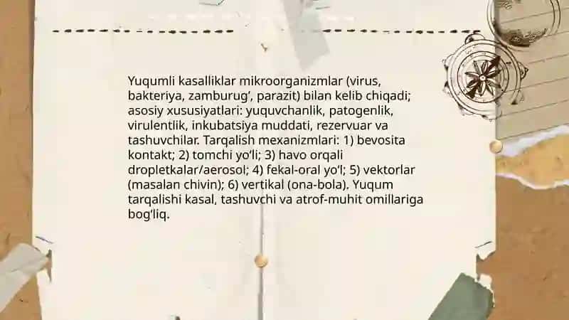 Yuqumli kasalliklar va ularni oldin olish tadbirlari 3