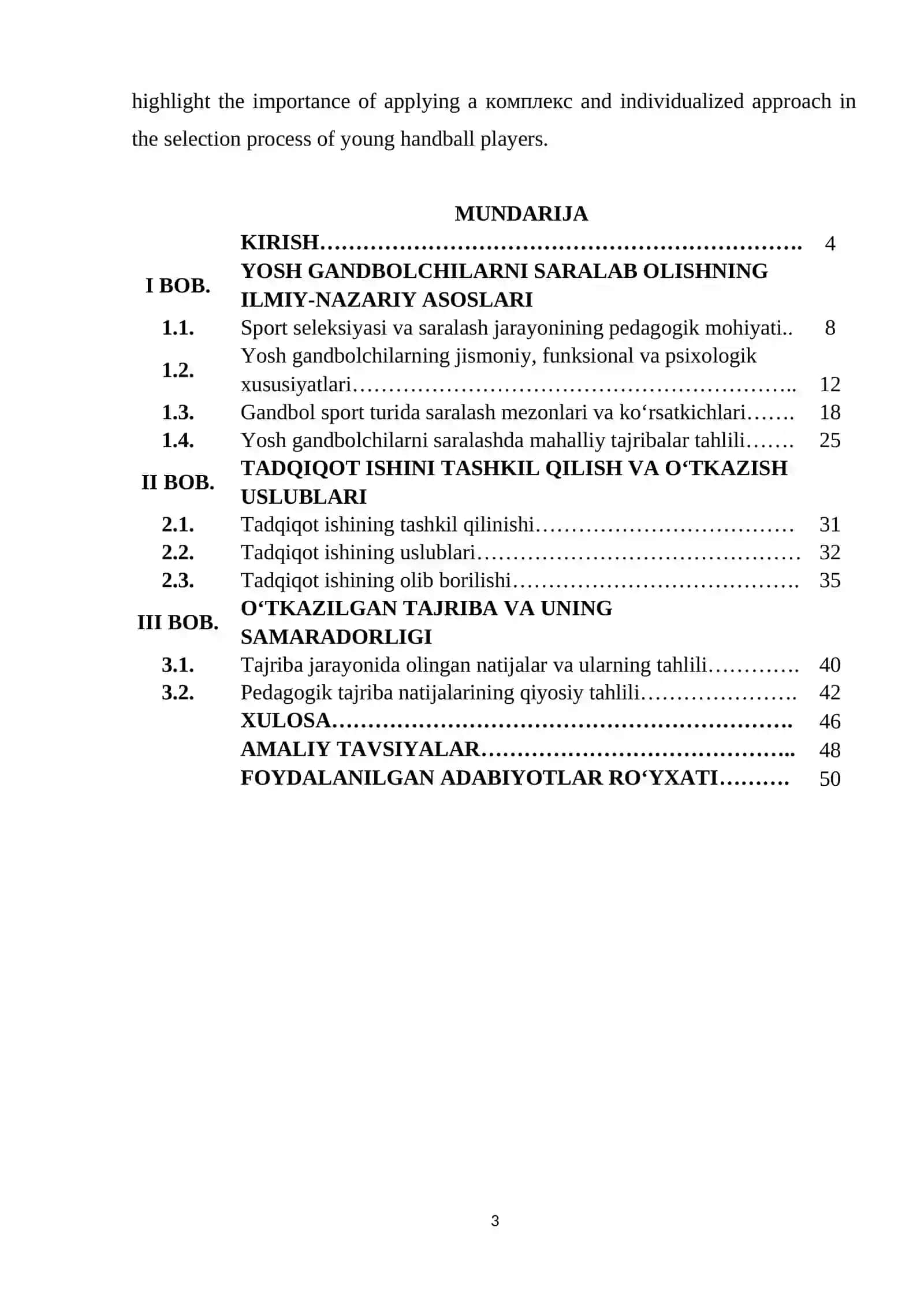 YOSH GANDBOLCHILARNI SARALAB OLISHNING ZAMONAVIY USULLARI 3