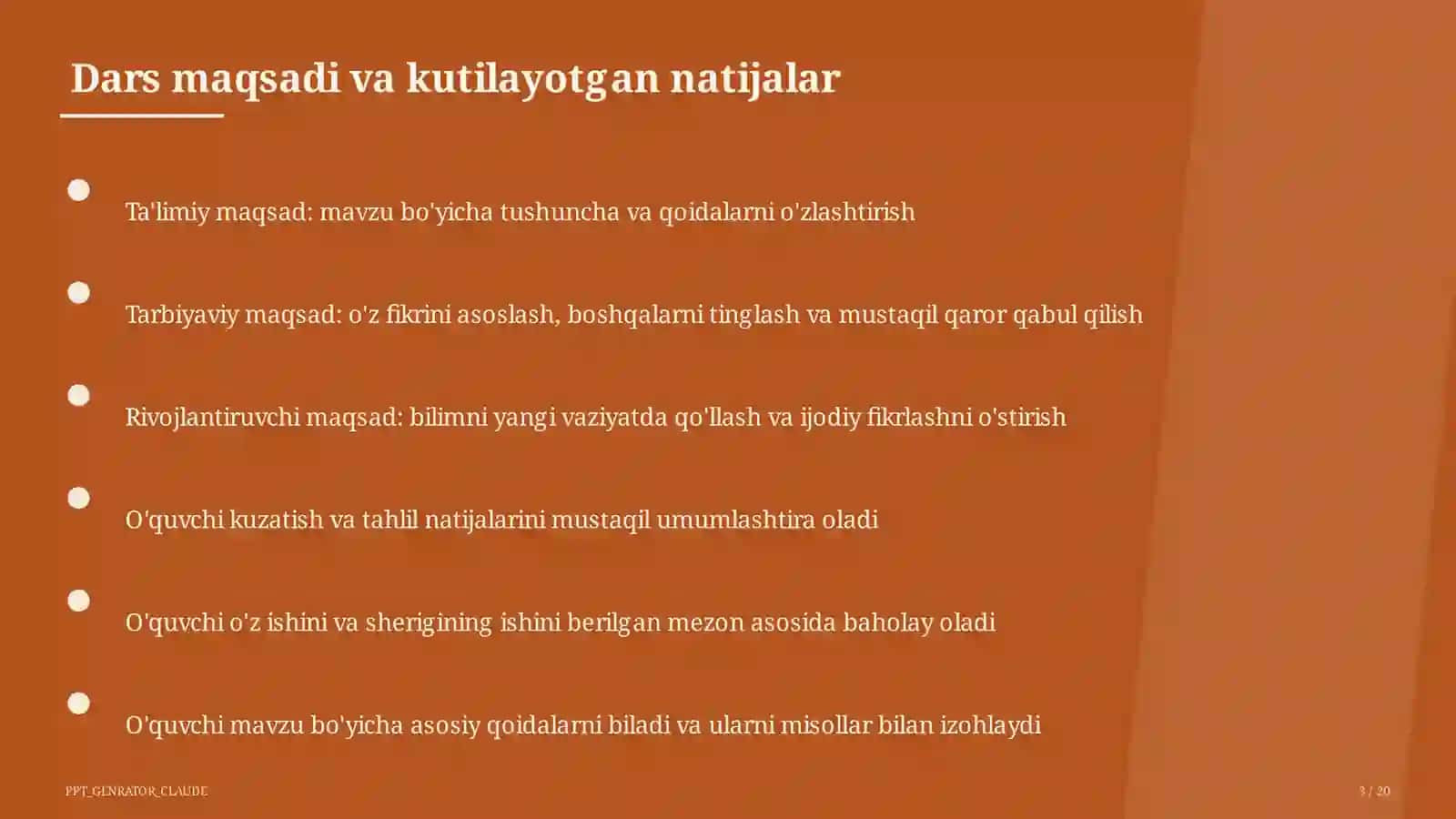 Job interview and career vocabulary (11-sinf) 3