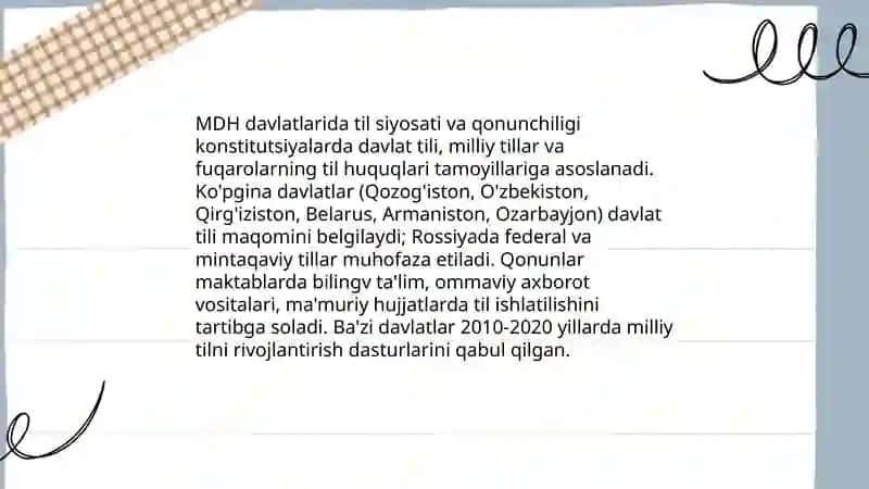MDH DAVLATLARIDA TIL OʻQITISH 3