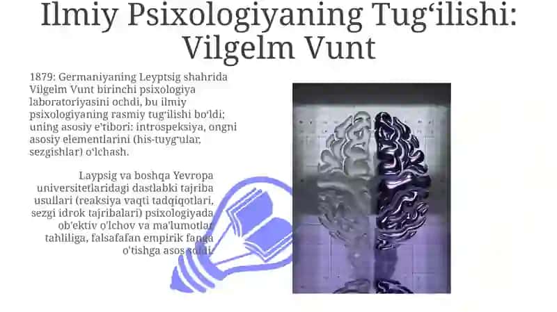 Ilmiy Psixologiyaning Tugʻilishi: Vilgelm Vunt 3