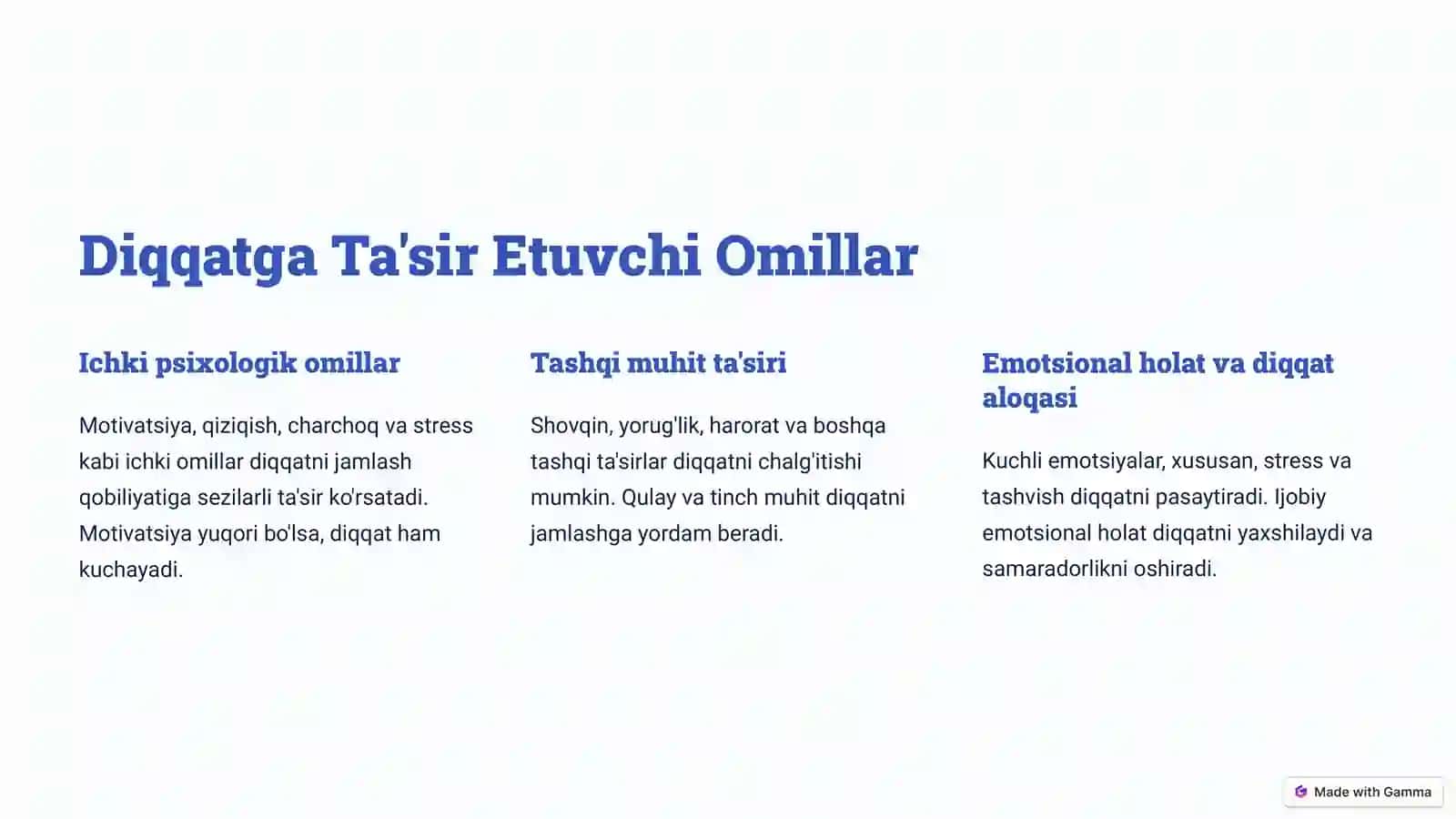 Diqqat barqarorligini oshirishning psixologik yo‘llari 3