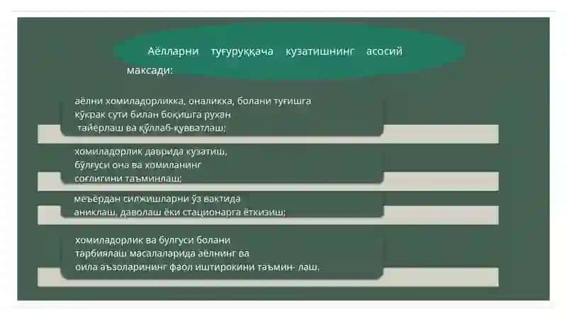 Akusher - ginekologik yordamni tashkil etish 3
