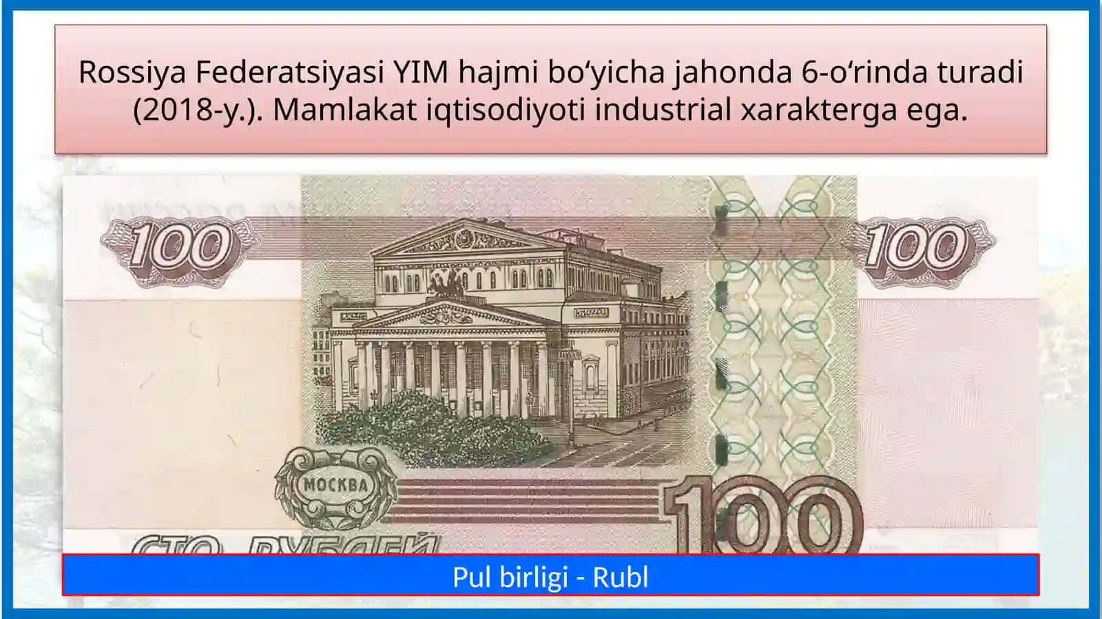 Rossiya Federatsiyasining xo'jaligi 3