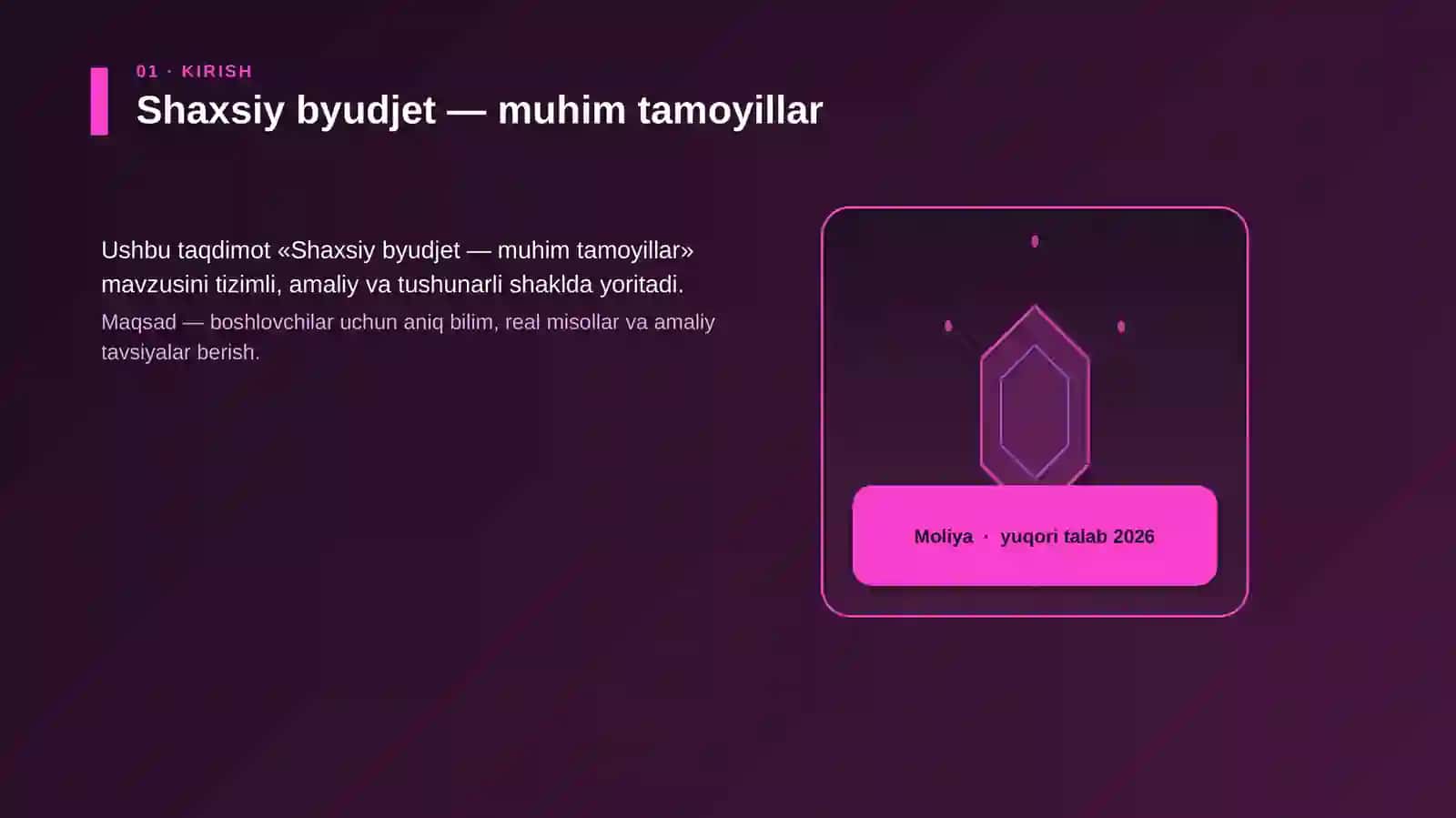 Shaxsiy byudjet — muhim tamoyillar 3