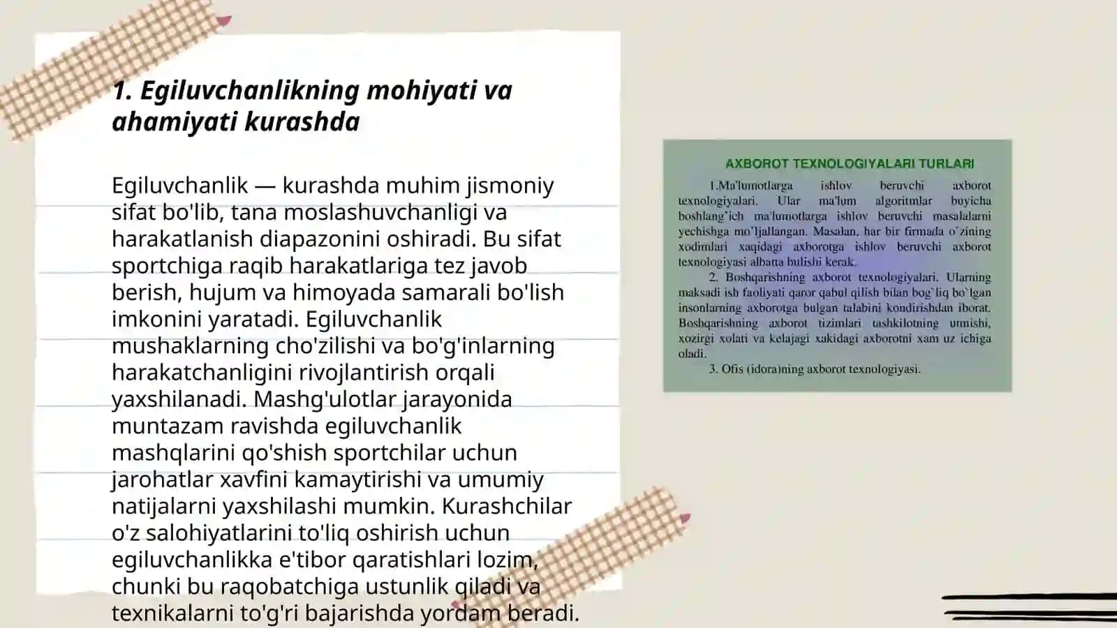 Egiluvchanlikning mohiyati va ahamiyati kurashda 3