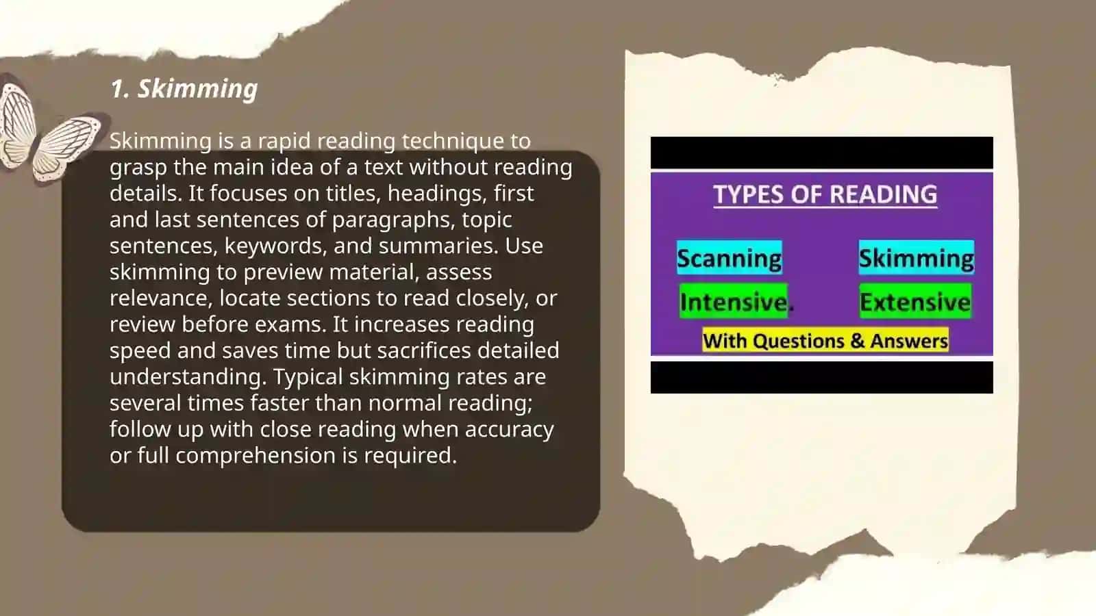 Reading types 3