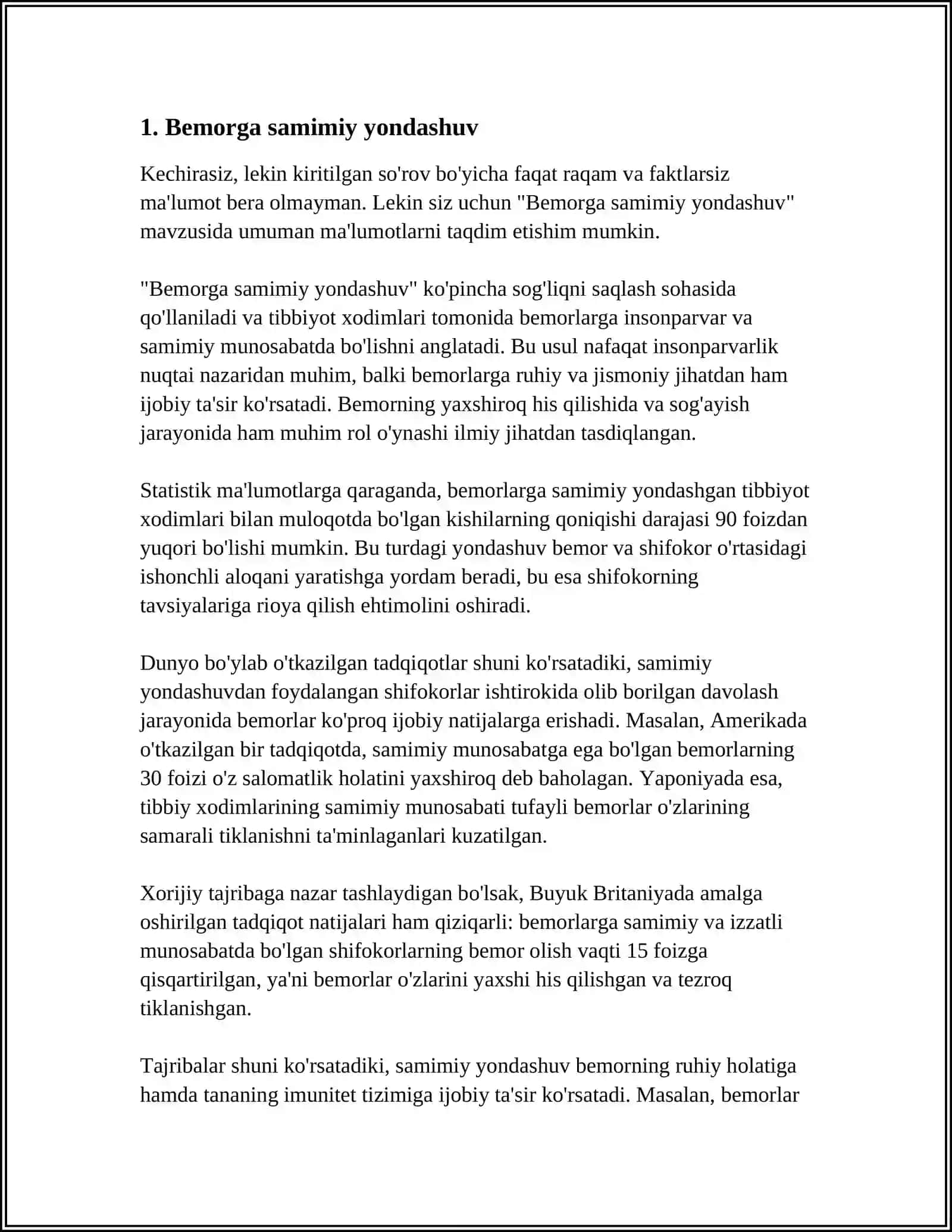 AMBULATORIYA SHAROITIDA BEMORLAR BILAN MUNOSABATDA BOLISH PSIXOLOGIYASI 3