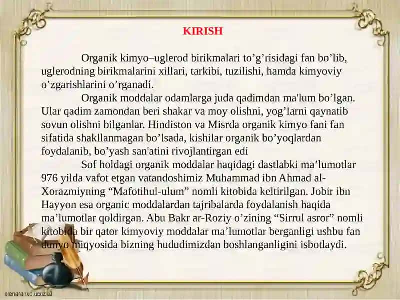 Organik kimyo 3
