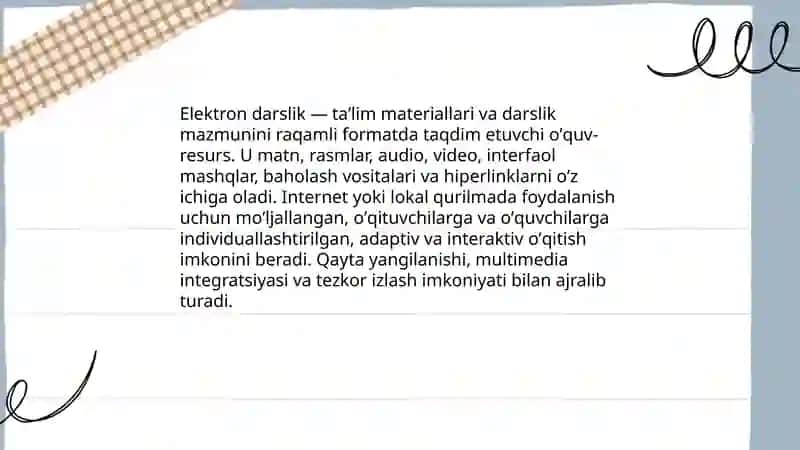Elektron darslik va uning turlari 3