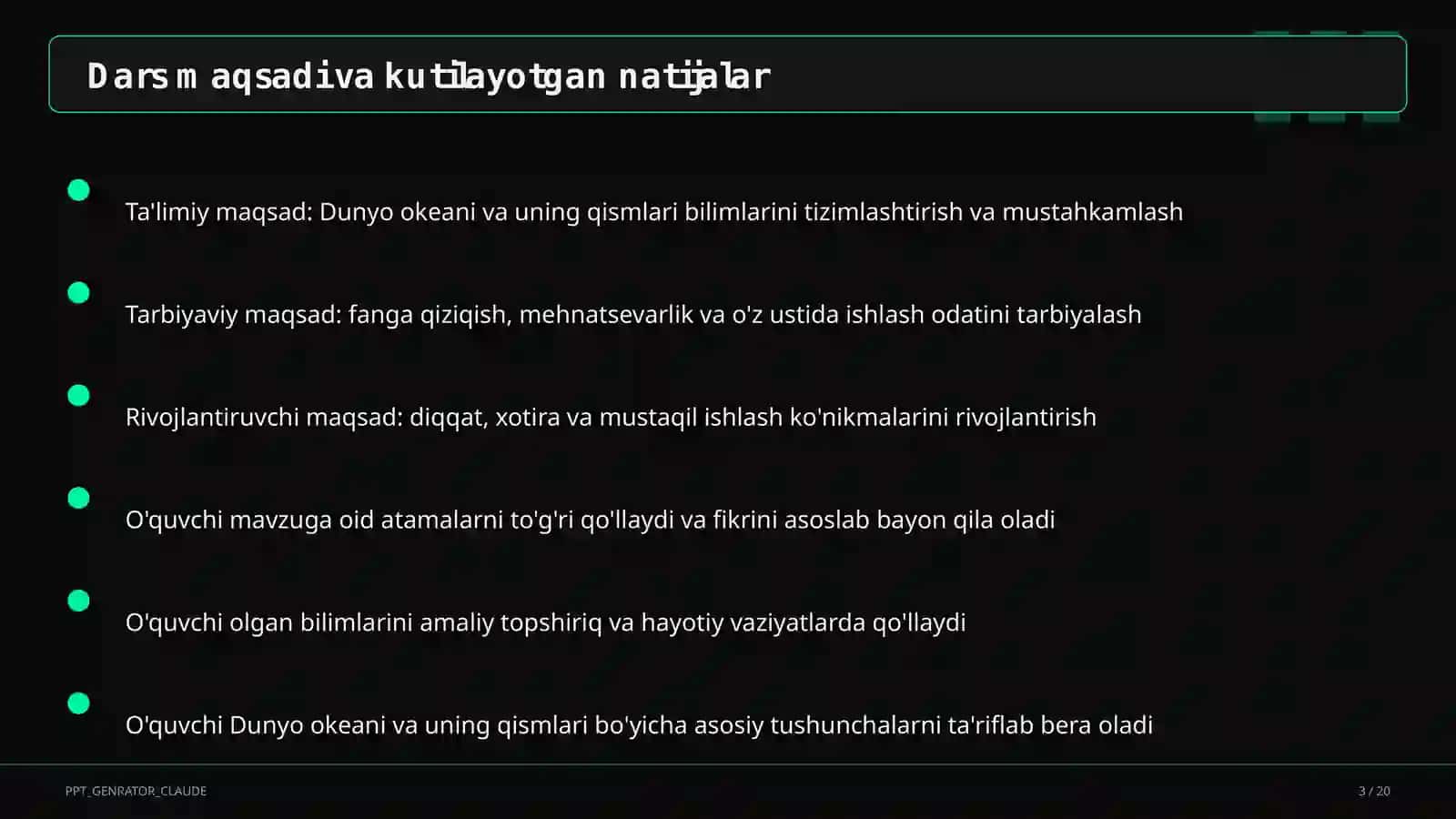 Dunyo okeani va uning qismlari (7-sinf) 3