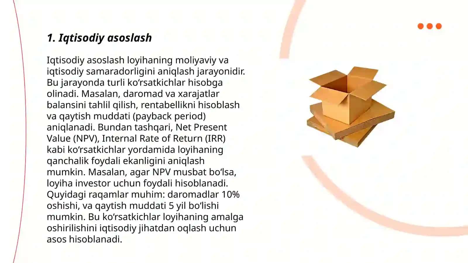 Quvati bor smenada 15000 dona bolgan karton qadoqlarini ishlab chiqarish korxonasini loyihalash 3