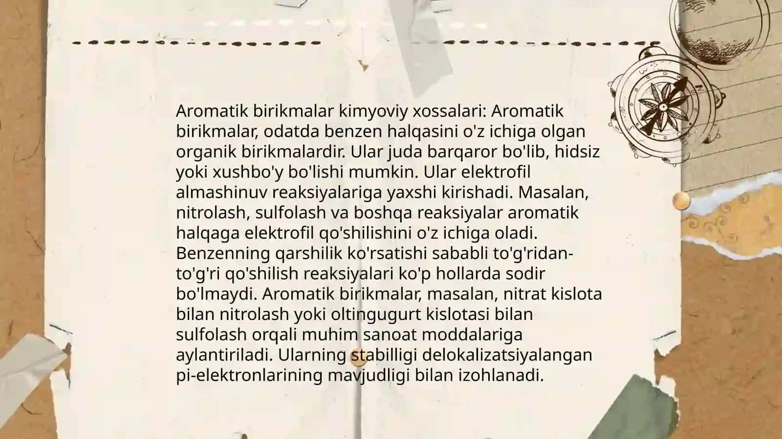 Dorivor preparatlar tarkibidagi besh va olti azoli aromatik birikmalar 3