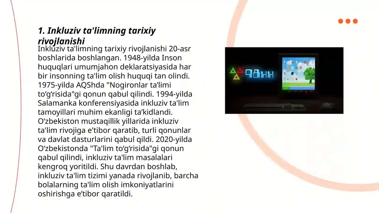 Inkluziv ta'lim - dunyoqarash va ta'limiy konsepsiya sifatida 3