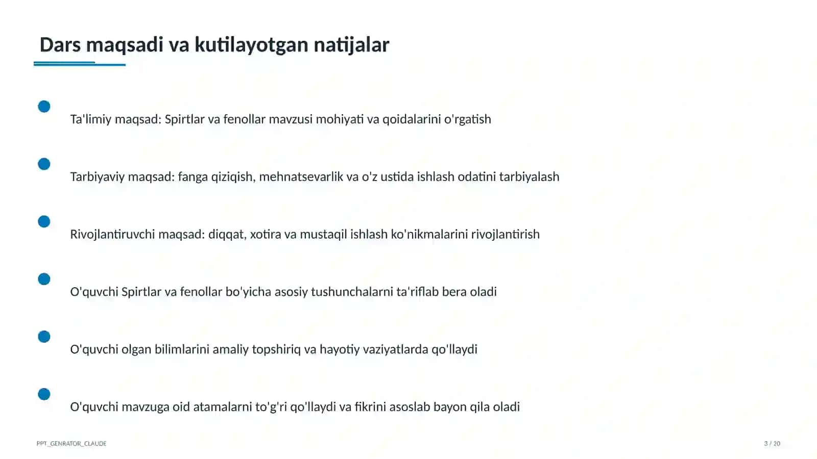 Spirtlar va fenollar (10-sinf) 3