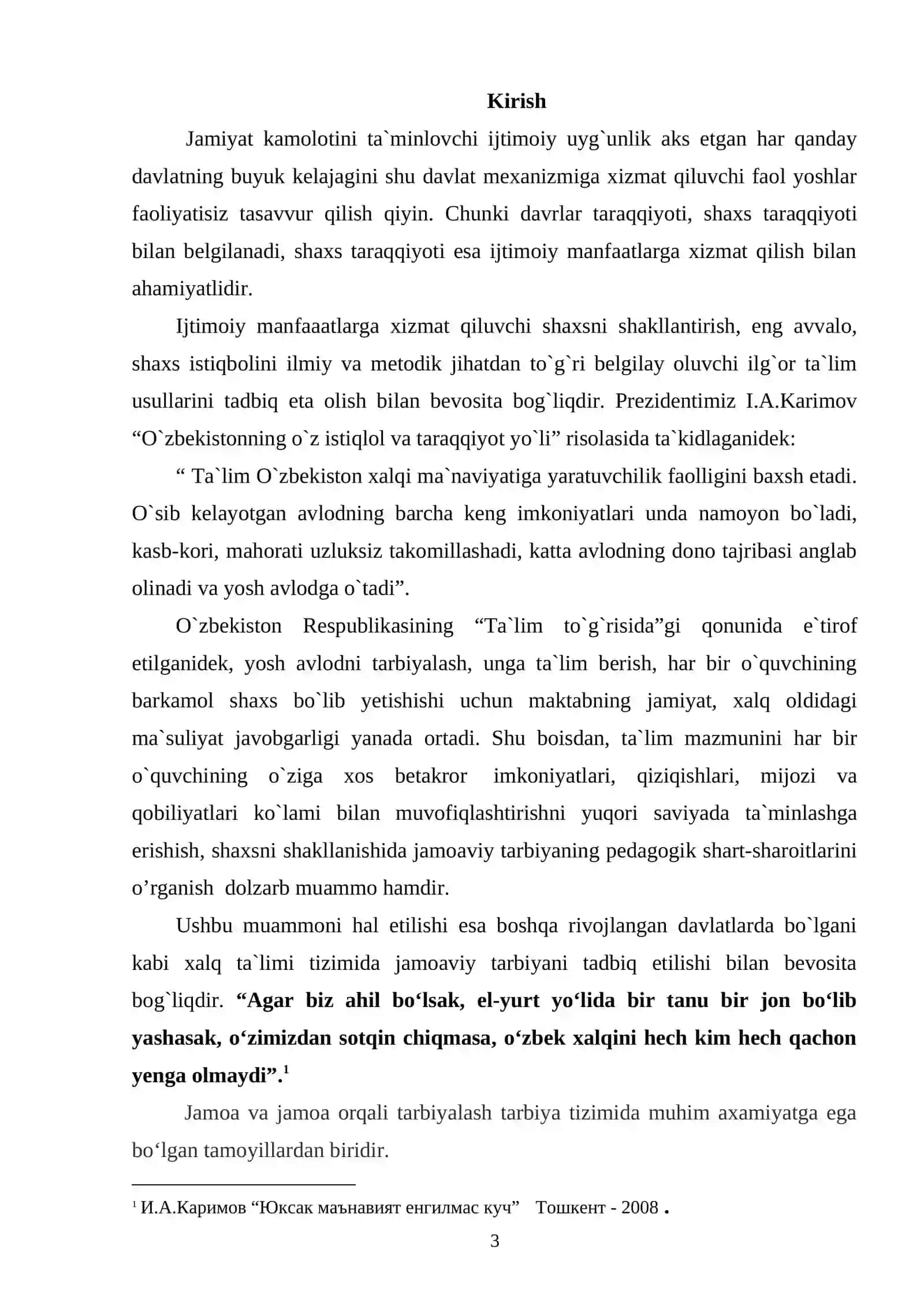 SHAXSNI SHAKILLANISHIDA JAMOAVIY TARBIYANING PEDAGOGIK SHART-SHAROITLARI 3