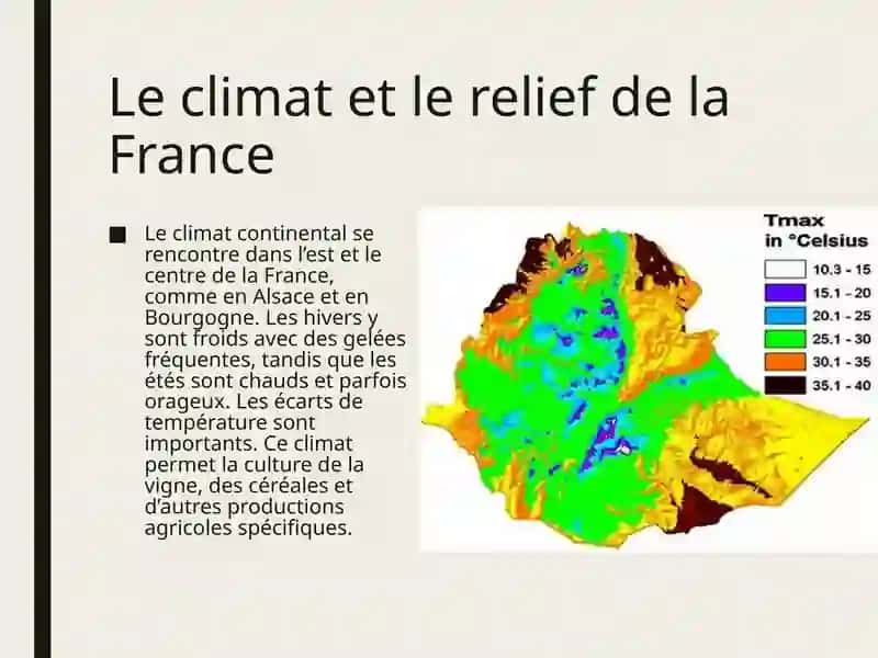Le climat et le relief de la France 3