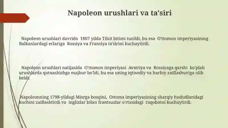 Napoleons urushlari va ta'siri 3