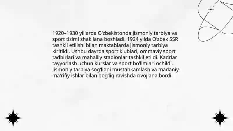 Oʻzbekistonda jismoniy tarbiya va sportning rivojlanishi (1920-1990) yy 3