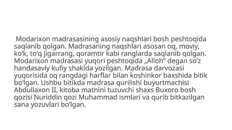 Modarixon Madrasasi 3