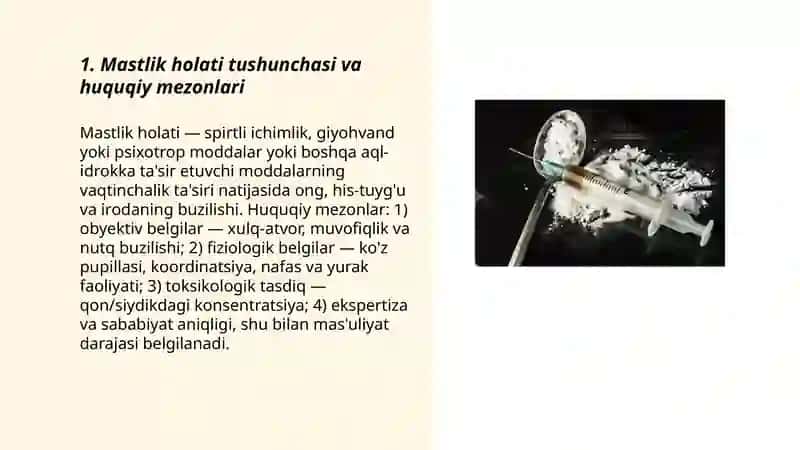Mastlik holatida giyohvandlik vositalari 3
