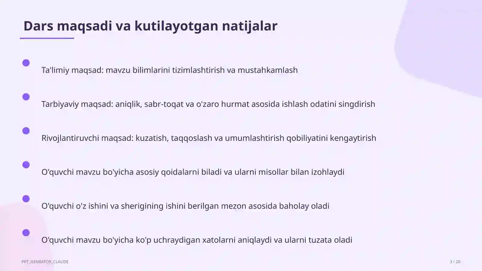 O'nli kasrlarni ko'paytirish va bo'lish (5-sinf) 3