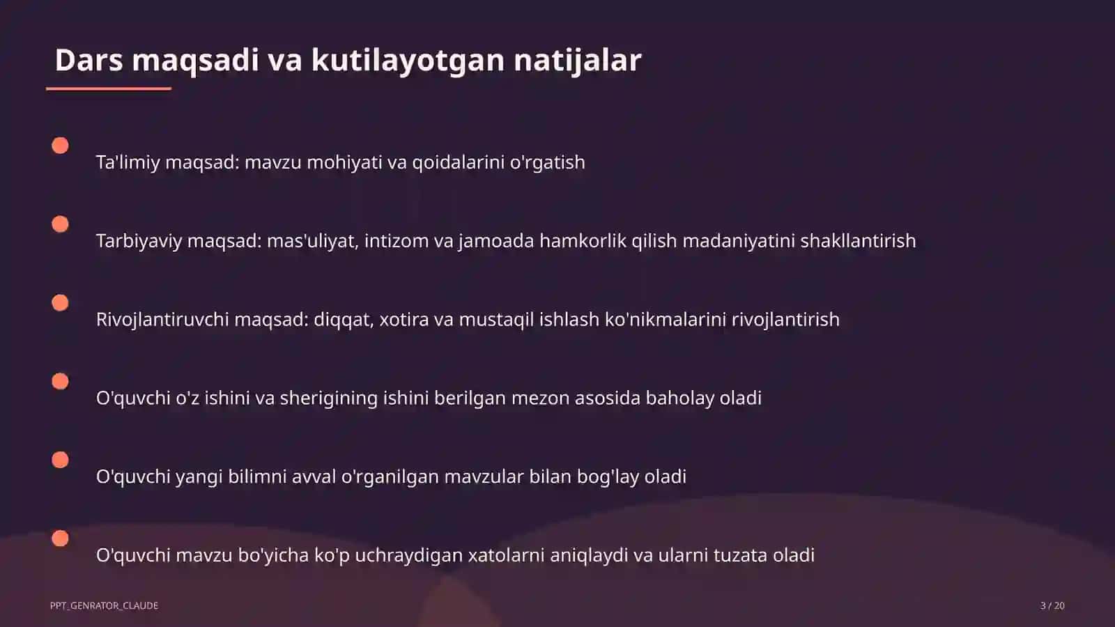 Sog'lom turmush tarzi hayot garovi (7-sinf) 3