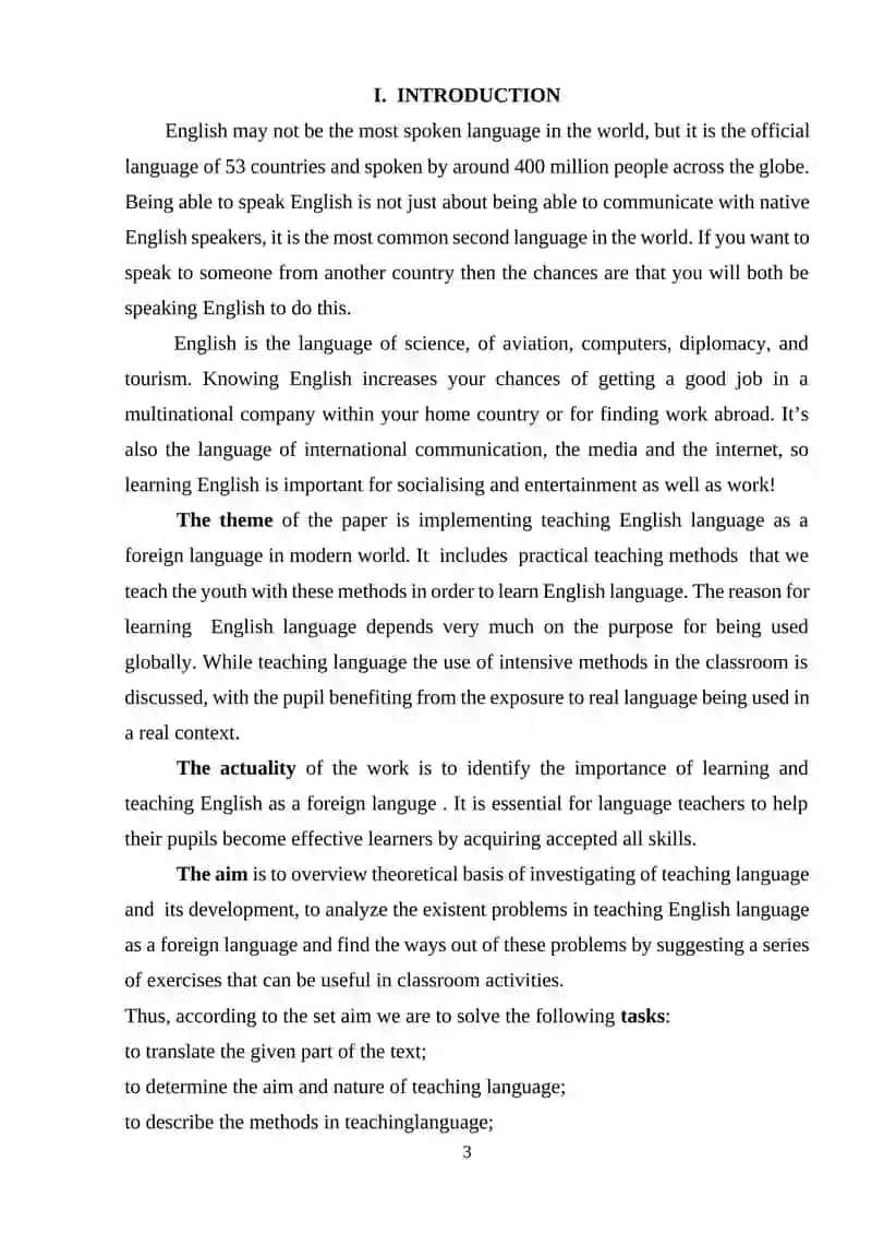 Teaching English language as a foreign language today 3