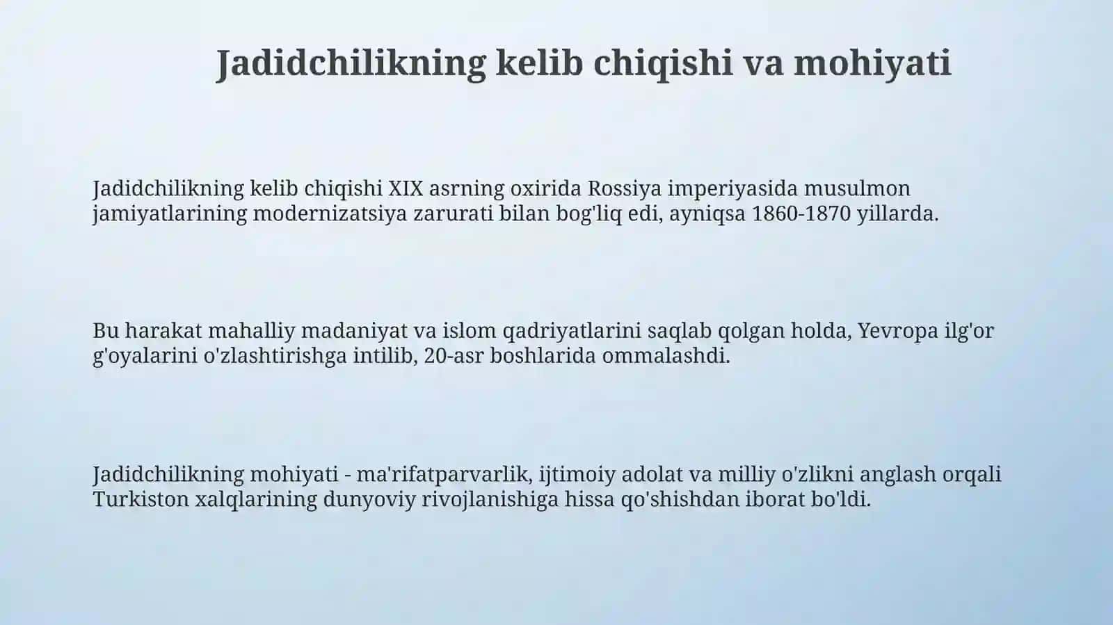Jadidchilik 3