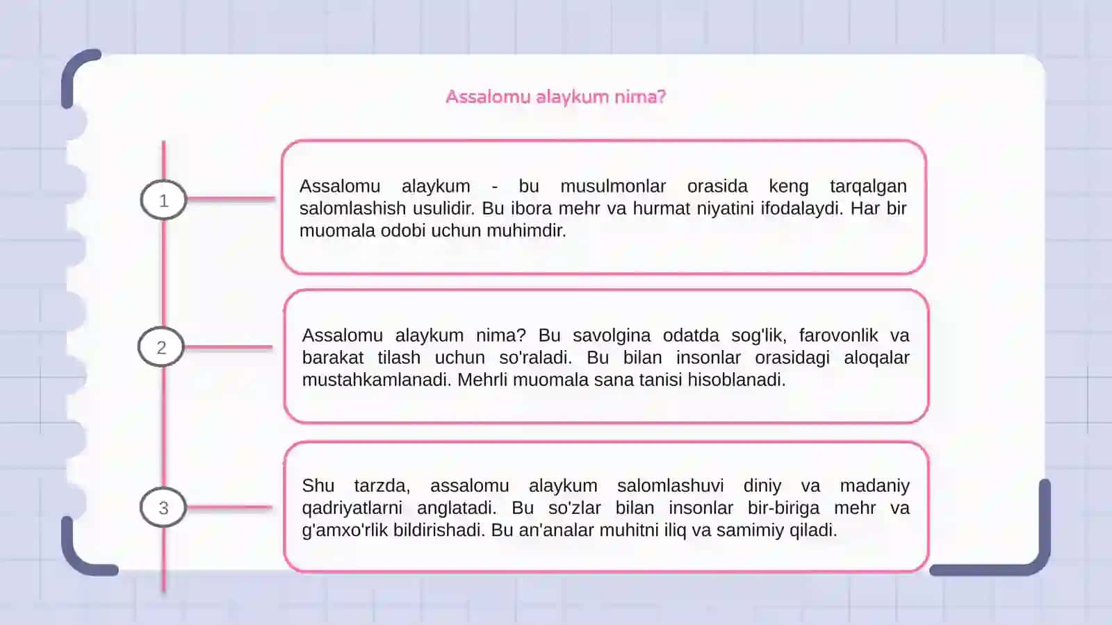 Assalomu alaykum 3